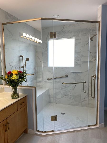 Walk in shower ideas for a modern bathroom remodel