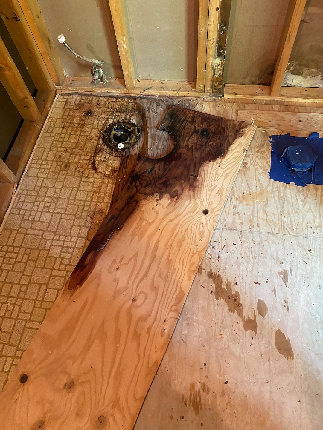 if it looks like water damage, smells like water damage, its probably water damage!